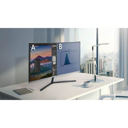 Samsung U32R590CWN 32" 4K UHD Curved Screen LCD Monitor - 16:9 - Dark Blue Gray LU32R590CWNXZA