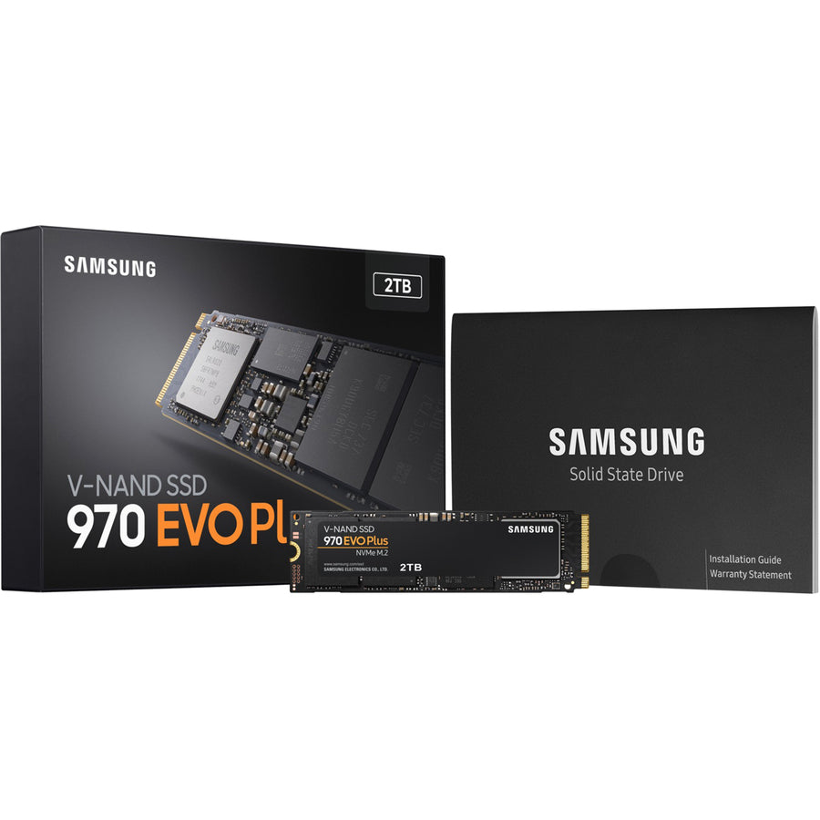 Samsung 970 EVO Plus 2 TB Solid State Drive - M.2 2280 Internal - PCI Express (PCI Express 3.0 x4) MZ-V7S2T0B/AM