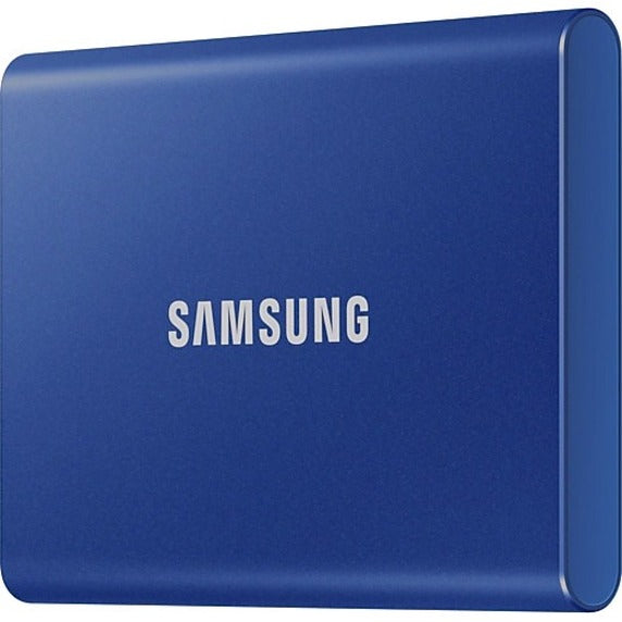 Samsung T7 MU-PC500H/AM 500 GB Portable Solid State Drive - External - PCI Express NVMe - Indigo Blue MU-PC500H/AM