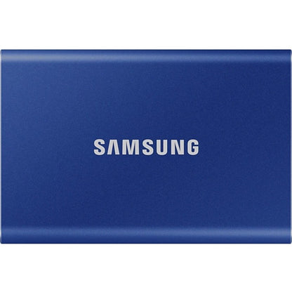 Samsung T7 MU-PC500H/AM 500 GB Portable Solid State Drive - External - PCI Express NVMe - Indigo Blue MU-PC500H/AM