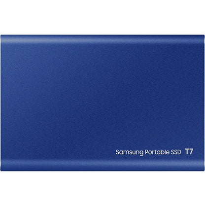 Samsung T7 MU-PC500H/AM 500 GB Portable Solid State Drive - External - PCI Express NVMe - Indigo Blue MU-PC500H/AM