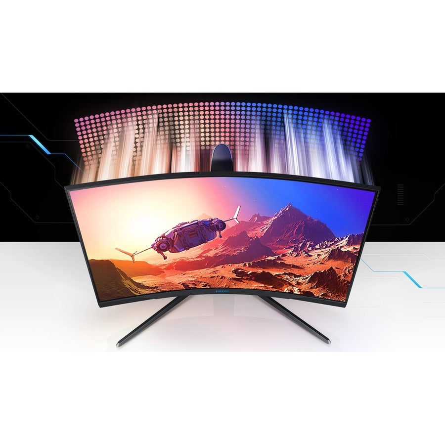 Samsung Odyssey G7 C27G75TQSN 26.9" WQHD Curved Screen Quantum Dot LED Gaming LCD Monitor - 16:9 - Black LC27G75TQSNXZA