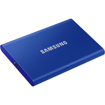 Samsung T7 MU-PC2T0H/AM 2 TB Portable Solid State Drive - External - PCI Express NVMe - Indigo Blue MU-PC2T0H/AM