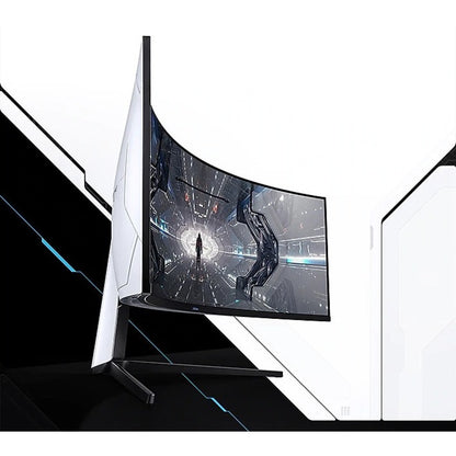 Samsung Odyssey G9 C49G95TSSN 48.7" UW-QHD Curved Screen Quantum Dot LED Gaming LCD Monitor - 32:9 - Black, White, Matte Black LC49G95TSSNXZA