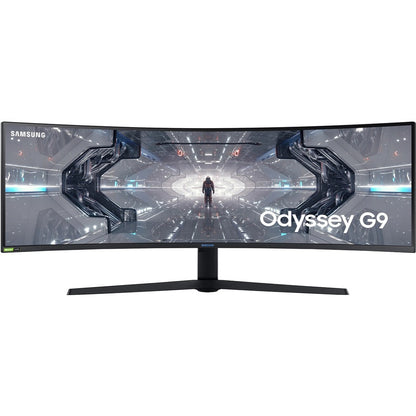 Samsung Odyssey G9 C49G95TSSN 48.7" UW-QHD Curved Screen Quantum Dot LED Gaming LCD Monitor - 32:9 - Black, White, Matte Black LC49G95TSSNXZA