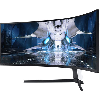 Samsung Odyssey Neo G9 S49AG952NN 49" Dual Quad HD (DQHD) Curved Screen Quantum Mini LED Gaming LCD Monitor - 32:9 - Black LS49AG952NNXZA