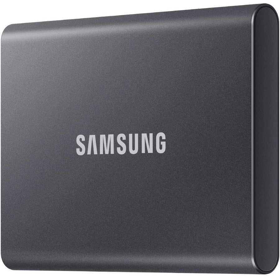 Samsung T7 MU-PC1T0T/AM 1 TB Portable Solid State Drive - External - PCI Express NVMe - Titan Gray MU-PC1T0T/AM