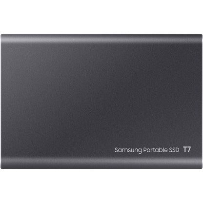 Samsung T7 MU-PC1T0T/AM 1 TB Portable Solid State Drive - External - PCI Express NVMe - Titan Gray MU-PC1T0T/AM