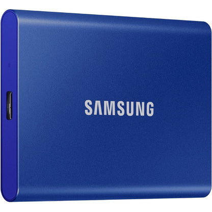 Samsung T7 MU-PC2T0R/WW 1 TB Portable Solid State Drive - External - PCI Express NVMe - Indigo Blue MU-PC1T0H/AM