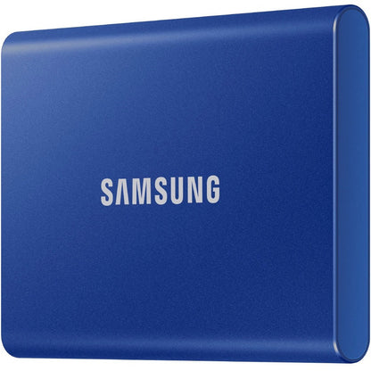 Samsung T7 MU-PC2T0R/WW 1 TB Portable Solid State Drive - External - PCI Express NVMe - Indigo Blue MU-PC1T0H/AM