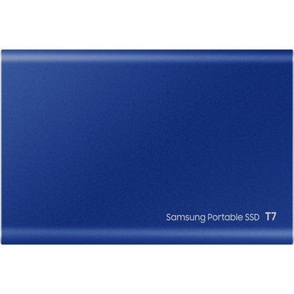 Samsung T7 MU-PC2T0R/WW 1 TB Portable Solid State Drive - External - PCI Express NVMe - Indigo Blue MU-PC1T0H/AM