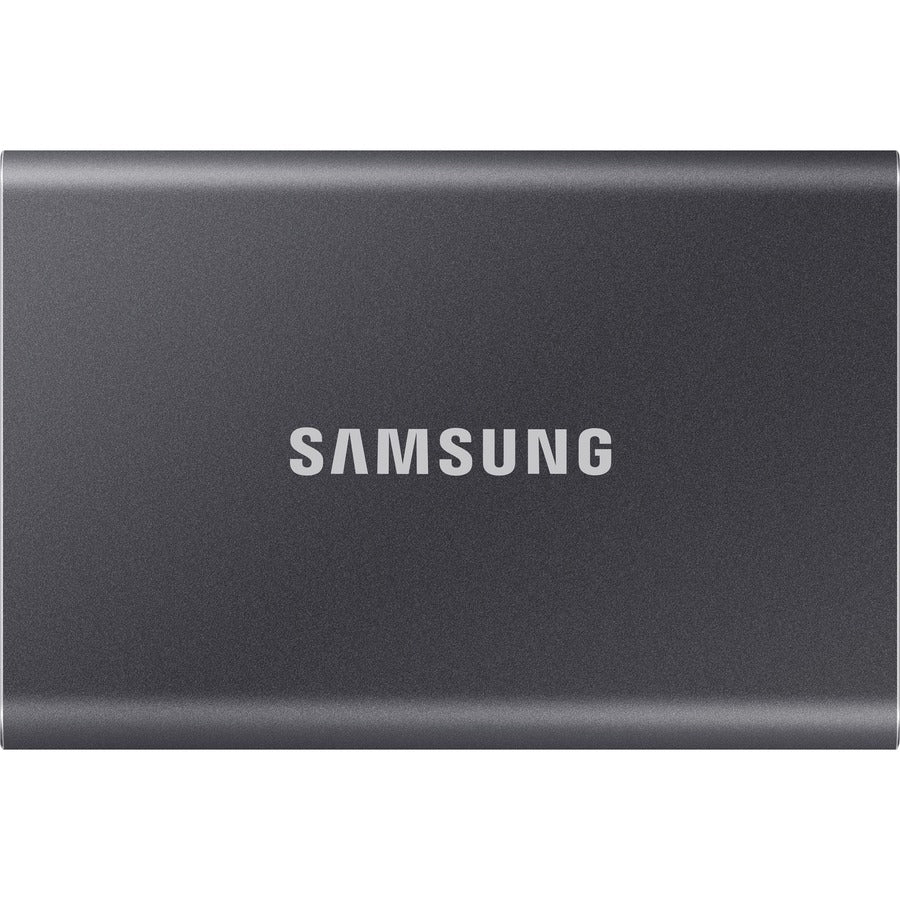 Samsung T7 MU-PC2T0T/AM 2 TB Portable Solid State Drive - External - PCI Express NVMe - Titan Gray MU-PC2T0T/AM