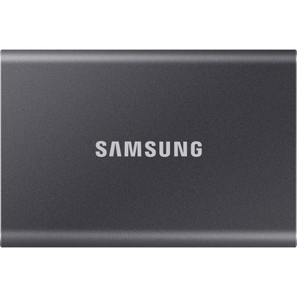 Samsung T7 MU-PC2T0T/AM 2 TB Portable Solid State Drive - External - PCI Express NVMe - Titan Gray MU-PC2T0T/AM