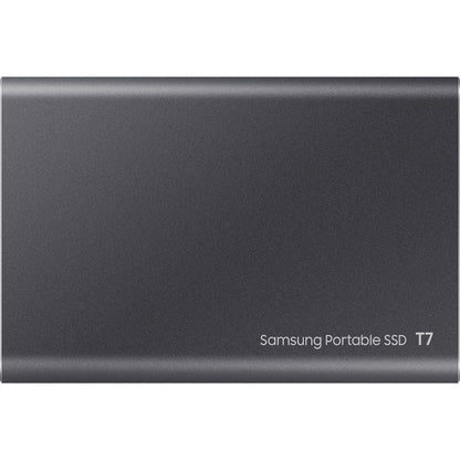 Samsung T7 MU-PC2T0T/AM 2 TB Portable Solid State Drive - External - PCI Express NVMe - Titan Gray MU-PC2T0T/AM