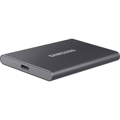 Samsung T7 MU-PC2T0T/AM 2 TB Portable Solid State Drive - External - PCI Express NVMe - Titan Gray MU-PC2T0T/AM