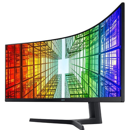 Samsung S49A950U 49" Dual Quad HD (DQHD) Curved Screen Quantum Dot LED LCD Monitor - 32:9 - Charcoal Black LS49A950UINXZA