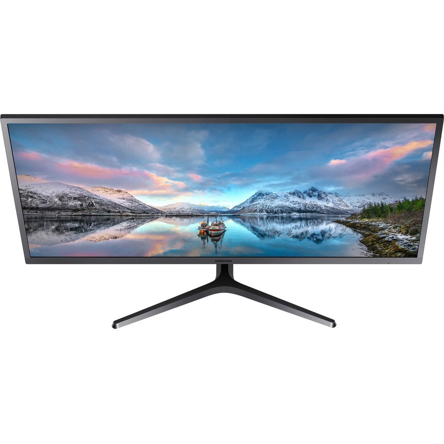 Samsung S34J550WQN 34.1" UW-QHD LCD Monitor - 21:9 - Dark Blue Gray, Black LS34J550WQNXZA