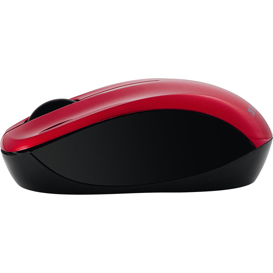 Verbatim Silent Wireless Blue LED Mouse - Red 99780