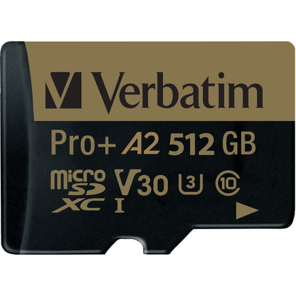 Verbatim Pro+ 512 GB Class 10/UHS-I (U3) microSDXC - 1 Pack 70393