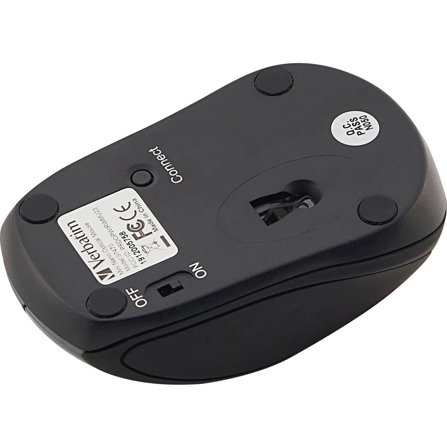 Verbatim Wireless Mini Travel Optical Mouse - Graphite 97470