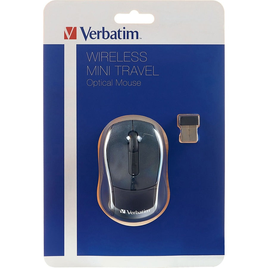 Verbatim Wireless Mini Travel Optical Mouse - Graphite 97470