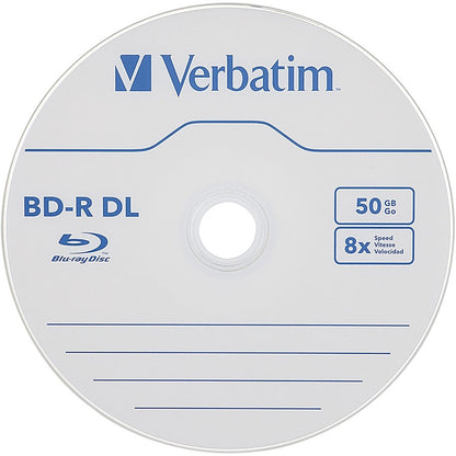 Verbatim BD-R DL 50GB 8X Verbatim, Hard Coat, 25pk Spindle 98356