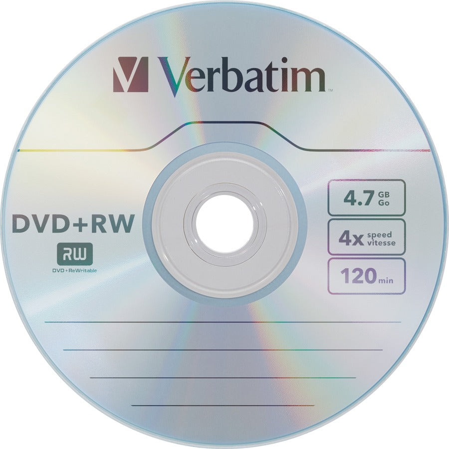 Verbatim DataLifePlus 94839 DVD Rewritable Media - DVD+RW - 4x - 4.70 GB - 10 Pack Slim Case 94839