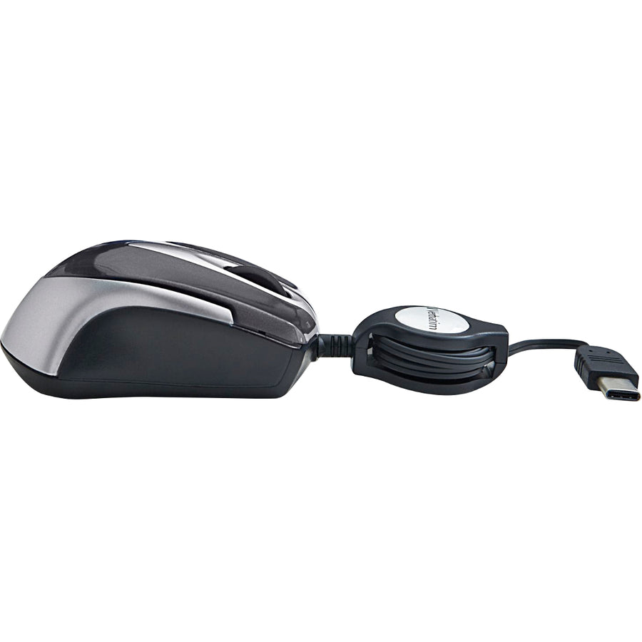 Verbatim USB-C Mini Optical Travel Mouse - Black 99235