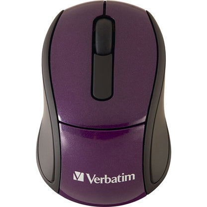 Verbatim Wireless Mini Travel Optical Mouse - Purple 97473