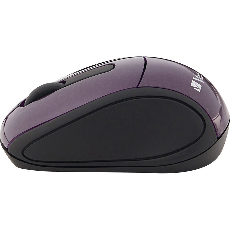 Verbatim Wireless Mini Travel Optical Mouse - Purple 97473