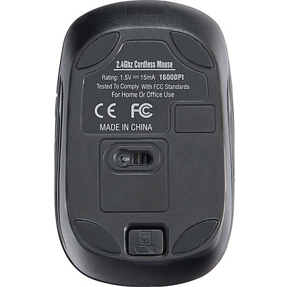 Verbatim Wireless Mini Travel Mouse, Commuter Series - Graphite 70704