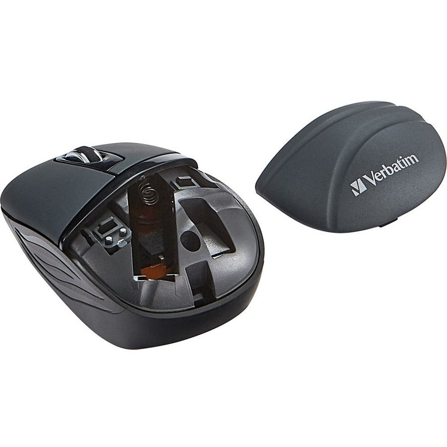 Verbatim Wireless Mini Travel Mouse, Commuter Series - Graphite 70704