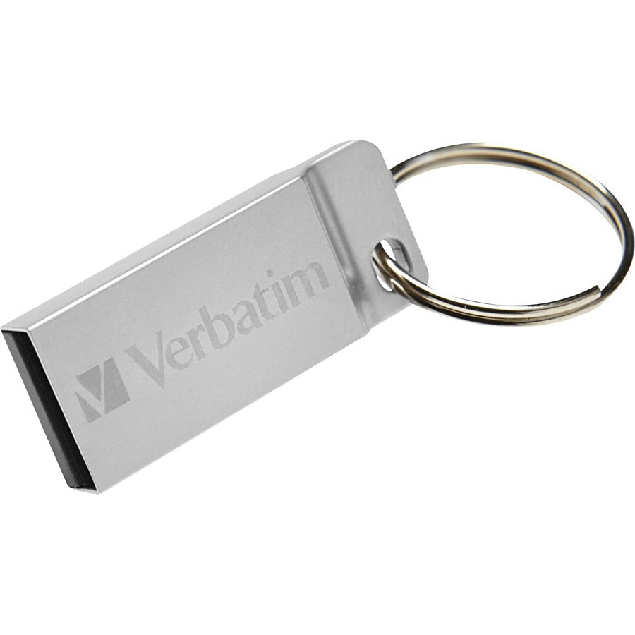 Verbatim 64GB Metal Executive USB Flash Drive - Silver 98750