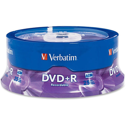 Verbatim AZO DVD+R 4.7GB 16X with Branded Surface - 25pk Spindle 95033