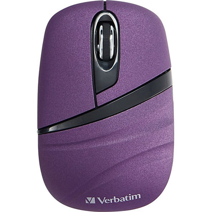 Verbatim Wireless Mini Travel Mouse, Commuter Series - Purple 70707