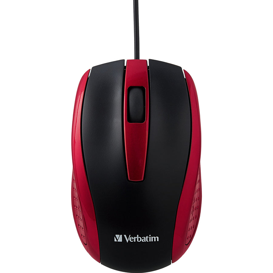 Verbatim Corded Notebook Optical Mouse - White 99742