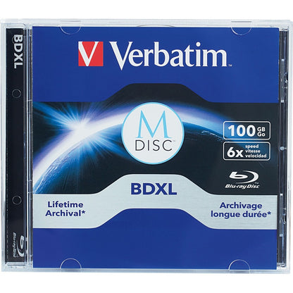 Verbatim Verbatim M DISC BDXL - 6x - 100 GB - 1 Pack Jewel Case 98912