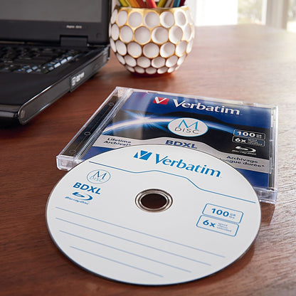 Verbatim Verbatim M DISC BDXL - 6x - 100 GB - 1 Pack Jewel Case 98912