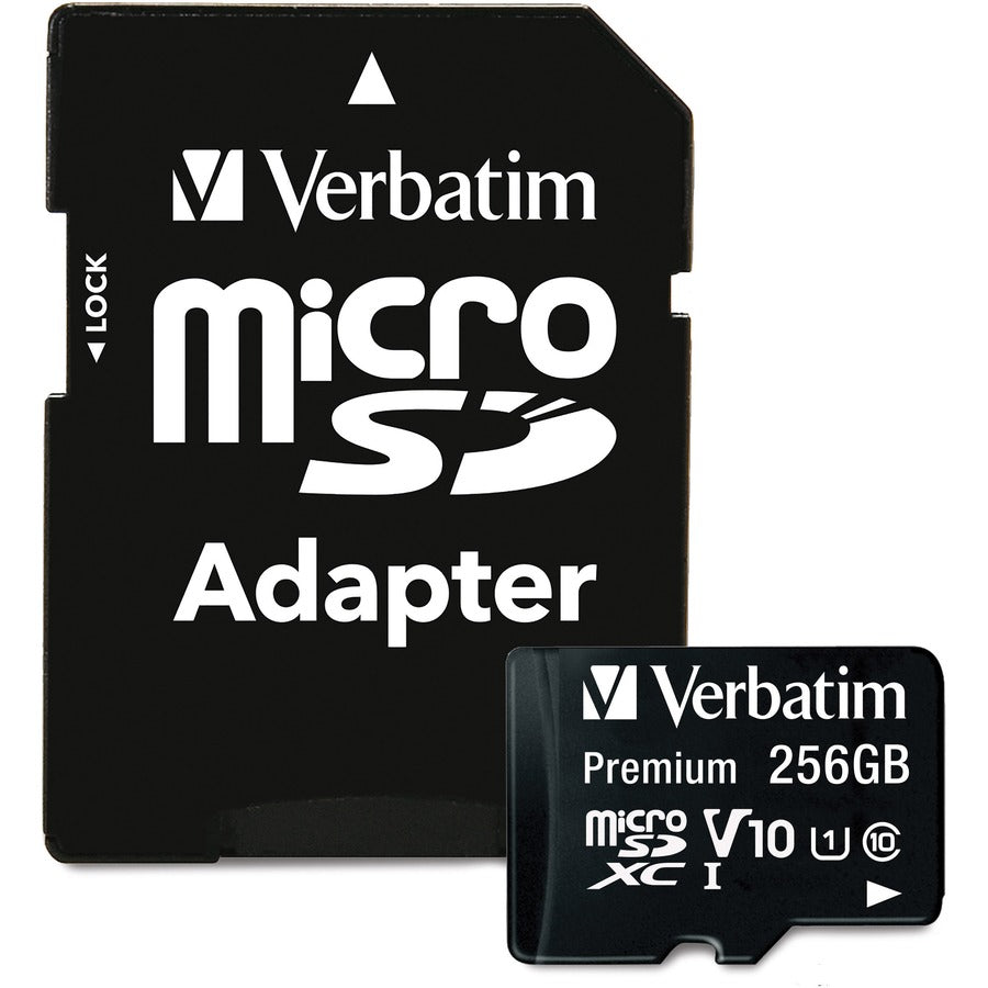 Verbatim Premium 256 GB Class 10/UHS-I (U1) microSDXC - 1 Pack 70364