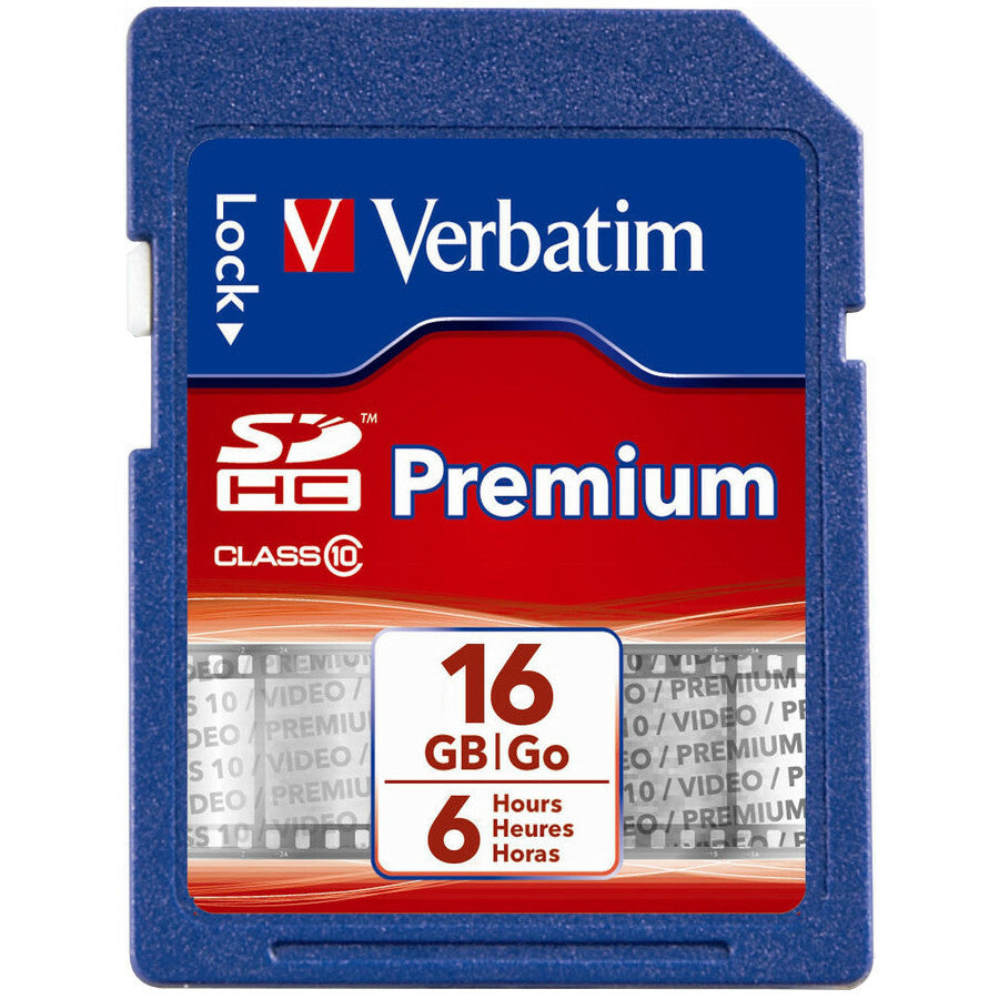 Verbatim 16 GB Class 10 SDHC - 12 Pack 96808-K