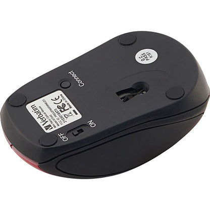 Verbatim Wireless Mini Travel Optical Mouse - Red 97540