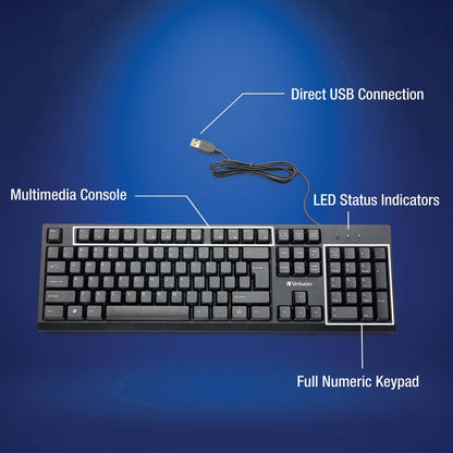 Verbatim Wired Keyboard 70735