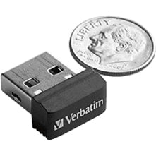 Verbatim 32GB Store 'n' Stay Nano USB Flash Drive - Black 98130