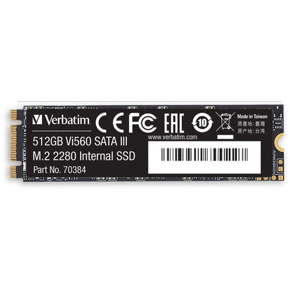 Verbatim Vi560 512 GB Solid State Drive - M.2 2280 Internal - SATA (SATA/600) 70384