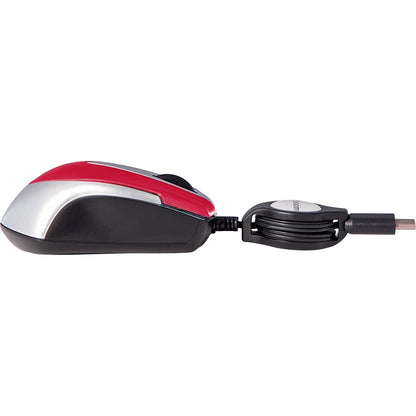 Verbatim USB-C Mini Optical Travel Mouse-Red 70236