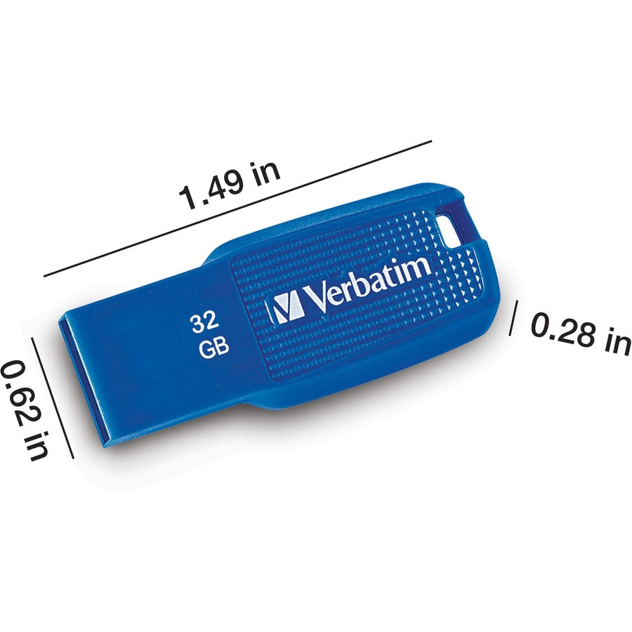 Verbatim 32GB Ergo USB 3.0 Flash Drive - Blue 70878