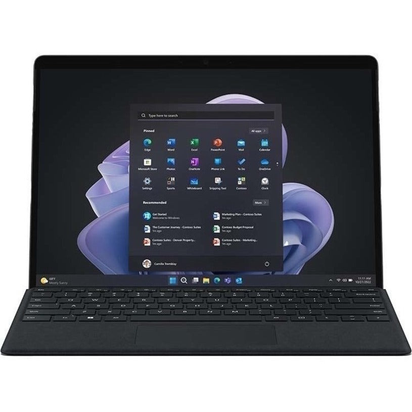 Tablette Microsoft Surface Pro 9 - 13" - Core i7 10e génération i7-1265U Deca-core (10 cœurs) - 16 Go RAM - 512 Go SSD - Windows 11 Pro 64 bits - Graphite QIY-00017