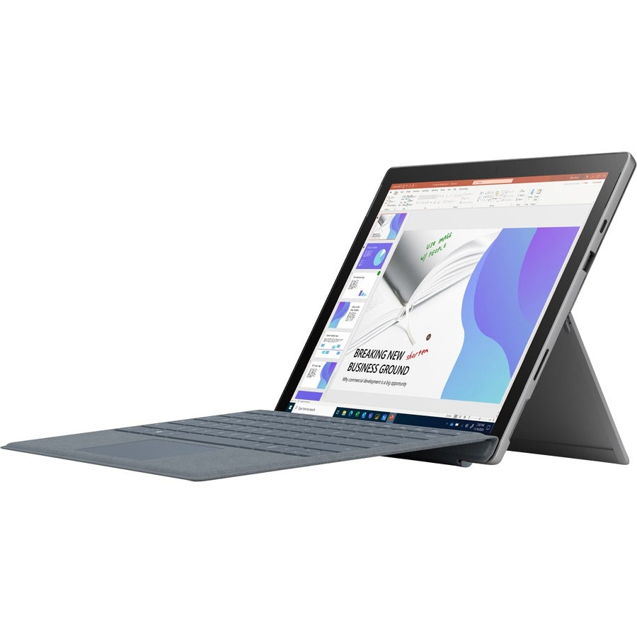 Microsoft Surface Pro 7+ Tablet - 12.3" - Core i7 11th Gen i7-1165G7 Quad-core (4 Core) 2.80 GHz - 16 GB RAM - 256 GB SSD - Windows 10 Pro - Platinum 1NC-00001