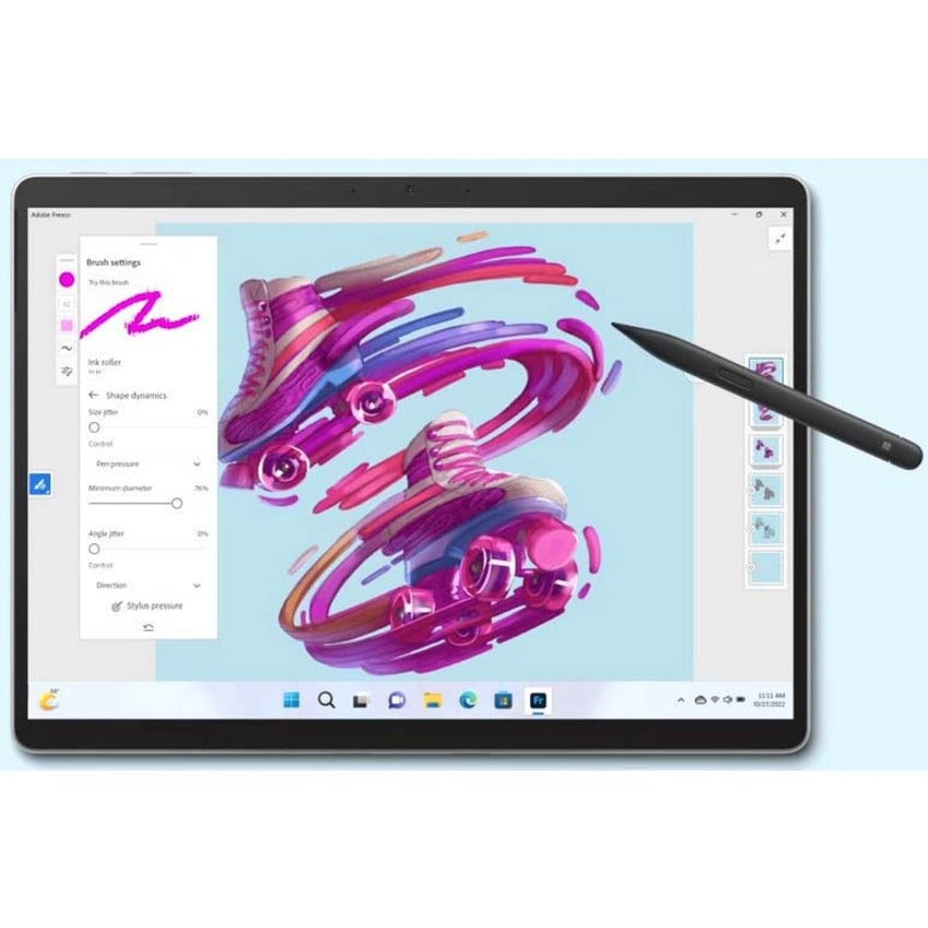 Microsoft Surface Pro 9 Tablet - 13" - Core i5 12th Gen i5-1245U Deca-core (10 Core) - 8 GB RAM - 128 GB SSD - Windows 10 - Platinum S1P-00001