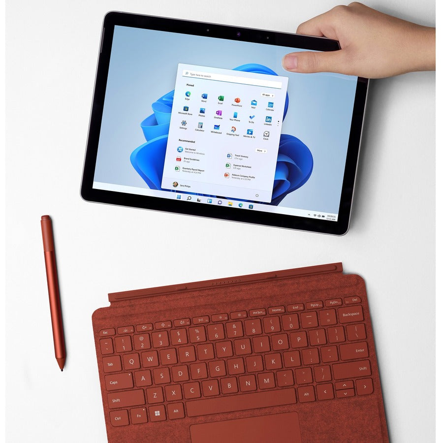 Microsoft Surface Go 3 Tablet - 10.5" - Core i3 10th Gen i3-10100Y Dual-core (2 Core) 1.30 GHz - 8 GB RAM - 128 GB SSD - Windows 10 Pro - Platinum 8VD-00031